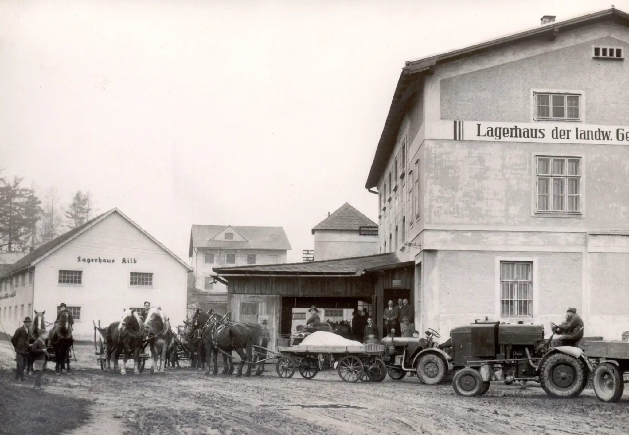 Historische Aufnahme einer Lagerhaus Filiale