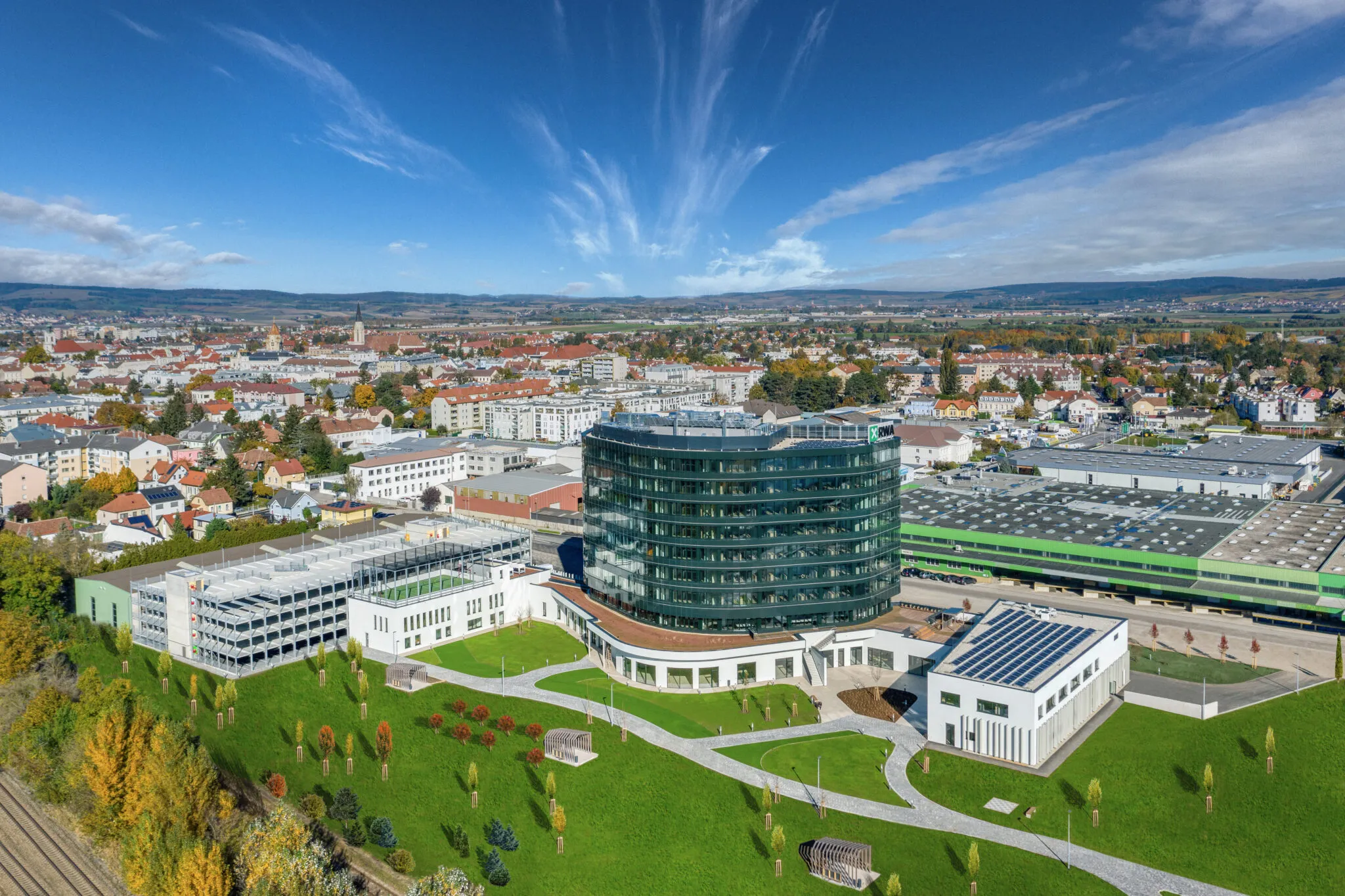 Drohnenaufnahme des RWA-Campus